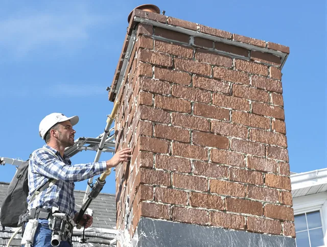 Brickwork for a chimney rebuild by Watertown Chimney Sweep in Watertown, CT