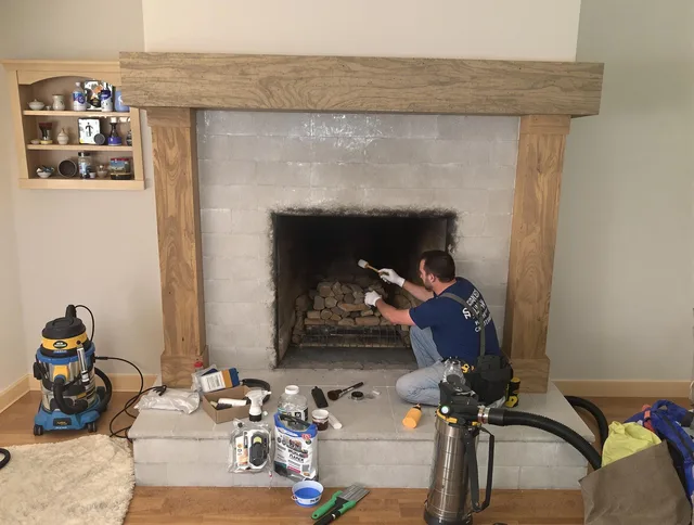 Detailed creosote removal process by Watertown Chimney Sweep in Watertown, CT