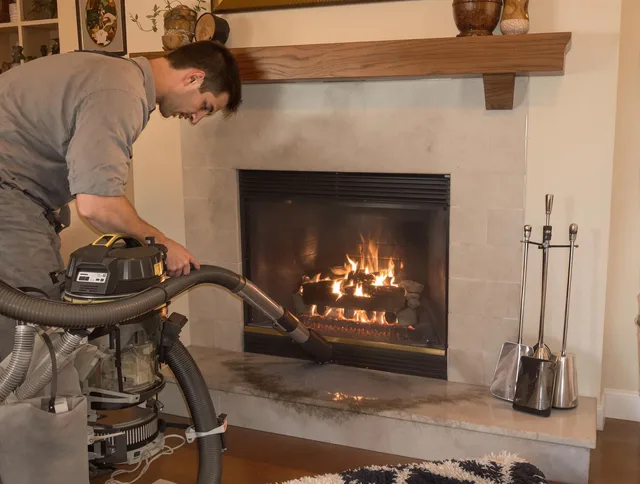 Routine fireplace upkeep by Watertown Chimney Sweep in Watertown, CT
